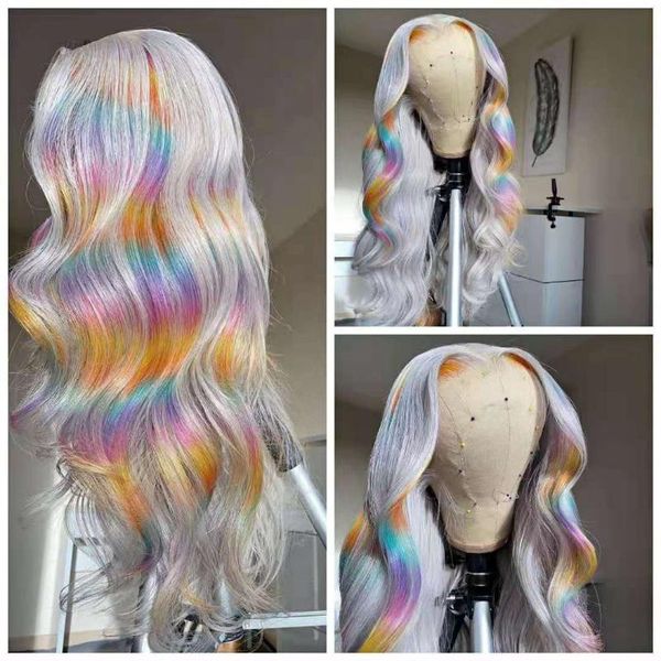 lace wigs rainbow wig grey colored human hair highlight ombre front pre plucked brazilian remy pink transparent, Black;brown
lace wigs rainbow wig grey colored human hair highlight ombre front pre plucked brazilian remy pink transparent, Black;brown
