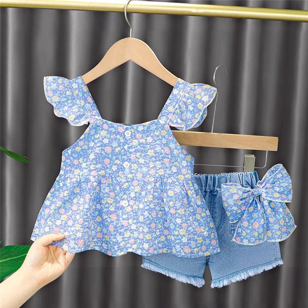 clothing sets hylkidhuose summer baby girls children kids outfit bow-knot t shirt denim shorts toddler infant vacation clothes, White
clothing sets hylkidhuose summer baby girls children kids outfit bow-knot t shirt denim shorts toddler infant vacation clothes, White