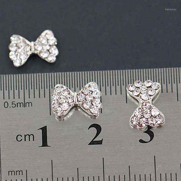 10pcs/pack 3d nail charms glitter clear rhinestones bow ties alloy art decorations tools1, Silver;gold
10pcs/pack 3d nail charms glitter clear rhinestones bow ties alloy art decorations tools1, Silver;gold