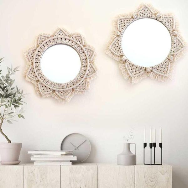 nordic style hanging wall mirror decor handmade decorative rope tapestry makeup mirrors bathroom living room decoration gift
nordic style hanging wall mirror decor handmade decorative rope tapestry makeup mirrors bathroom living room decoration gift