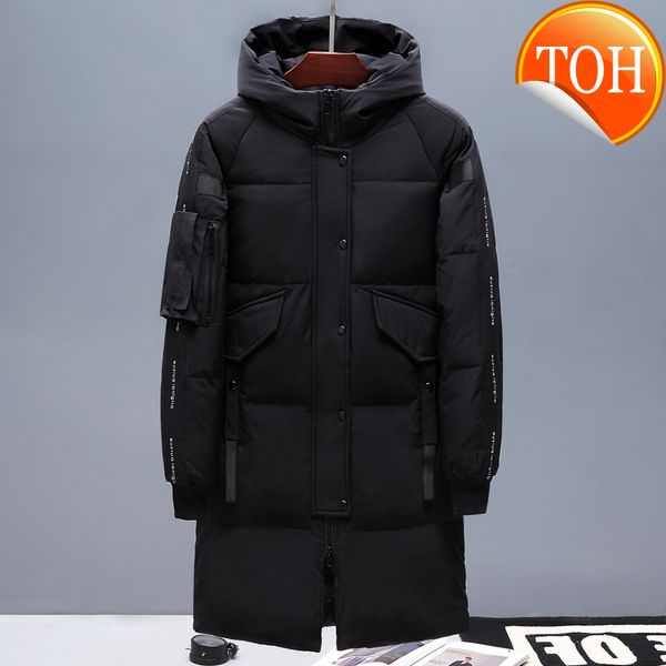 men's long down jacket winter male coats fashion patchwork windproof overcoats for couples lovers white duck jackets men, Black
men's long down jacket winter male coats fashion patchwork windproof overcoats for couples lovers white duck jackets men, Black