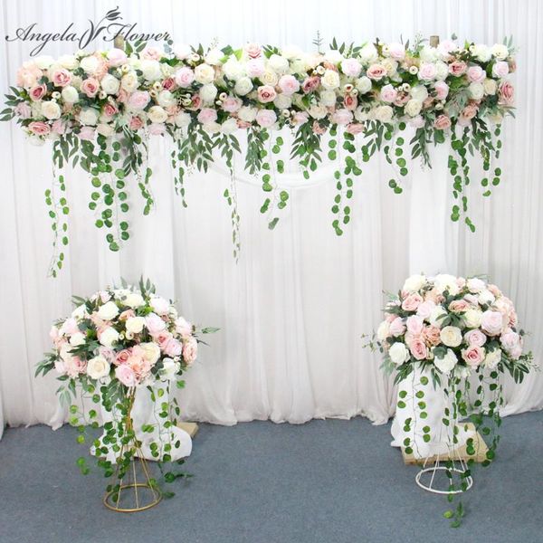 decorative flowers & wreaths white dusty pink rose flower row with plants vine wedding floral ball corner mariage backdrop wall party stage
decorative flowers & wreaths white dusty pink rose flower row with plants vine wedding floral ball corner mariage backdrop wall party stage