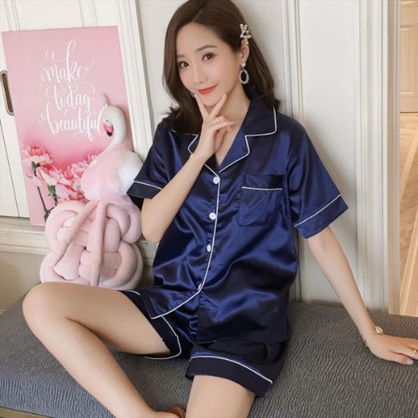 5xl oversized 10 color women sleepwear soft brief summer sheer pajamas loose shorts suits sweet pink pyjama home sets, Black;red
5xl oversized 10 color women sleepwear soft brief summer sheer pajamas loose shorts suits sweet pink pyjama home sets, Black;red