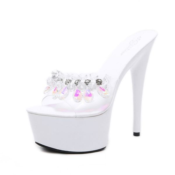 crystal night club pumps womens shoes waterproof platform roman fishmouth lady 15cm super high-heeled slippers, Black
crystal night club pumps womens shoes waterproof platform roman fishmouth lady 15cm super high-heeled slippers, Black