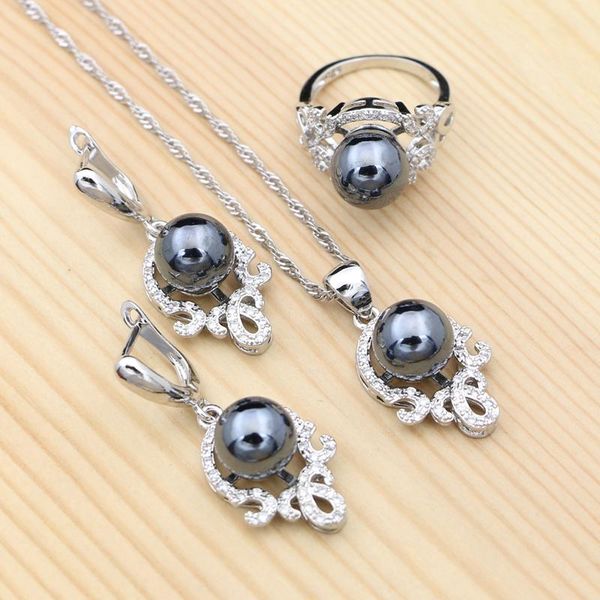 wedding jewelry sets 925 silver punk black imitation pearl cubic zirconia set gift for women earrings/ring/pendant/necklace, Slivery;golden
wedding jewelry sets 925 silver punk black imitation pearl cubic zirconia set gift for women earrings/ring/pendant/necklace, Slivery;golden