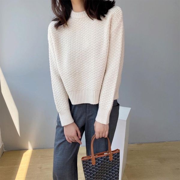 women's sweaters autumn and winter sweater casual solid color round neck long sleeve, White;black
women's sweaters autumn and winter sweater casual solid color round neck long sleeve, White;black