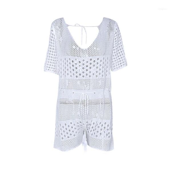 beachwear jumpsuit women knitted swimsuit bikini coveralls beach cover up hook flower hollow summer one-piece blouse1, White;black
beachwear jumpsuit women knitted swimsuit bikini coveralls beach cover up hook flower hollow summer one-piece blouse1, White;black