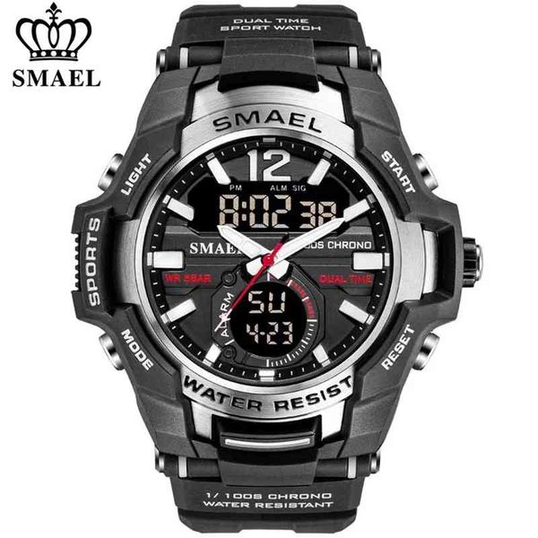 smael 2021 men watches fashion sport super cool quartz led digital watch 50m waterproof wristwatch men's clock relogio masculino, Silver
smael 2021 men watches fashion sport super cool quartz led digital watch 50m waterproof wristwatch men's clock relogio masculino, Silver