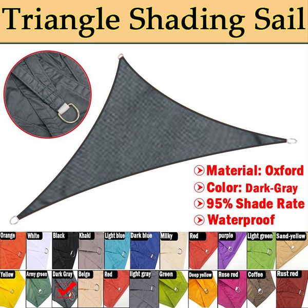 shade dark-gray color triangle sun sail waterproof outdoor garden patio party sunscreen awing canopy for beach camping pool
shade dark-gray color triangle sun sail waterproof outdoor garden patio party sunscreen awing canopy for beach camping pool