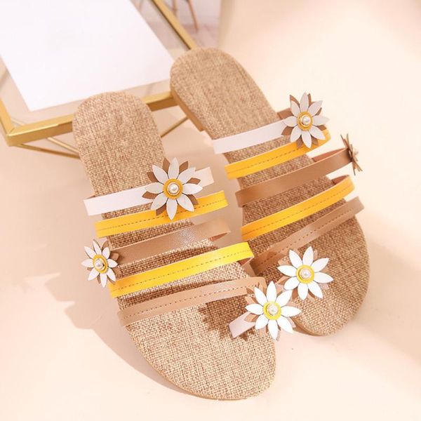 women shoes summer sandals for womens flats open toe comfortable casual beach daisy flip flops sandalias mujer 2021 6.4, Black
women shoes summer sandals for womens flats open toe comfortable casual beach daisy flip flops sandalias mujer 2021 6.4, Black