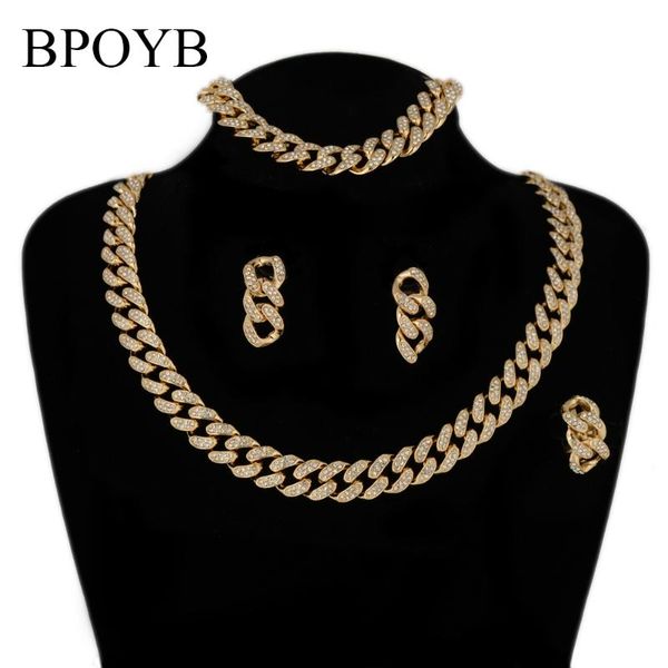 earrings & necklace bpoyb luxury glowing iced out rhinestone chuky cuba chain fashion hip hop rani haar gold coral bead jewelry set african, Silver
earrings & necklace bpoyb luxury glowing iced out rhinestone chuky cuba chain fashion hip hop rani haar gold coral bead jewelry set african, Silver