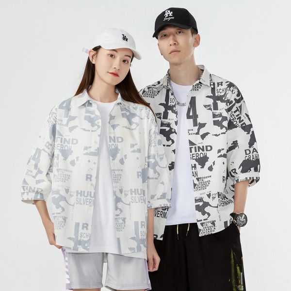 kxbs men's 2021 summer geometric number alphabet printing casual shirt shirts, White;black
kxbs men's 2021 summer geometric number alphabet printing casual shirt shirts, White;black
