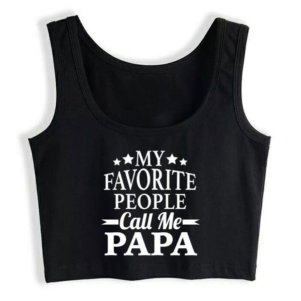 women's tanks & camis crop female my favorite people call me papa humor black print tank women, White
women's tanks & camis crop female my favorite people call me papa humor black print tank women, White