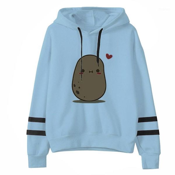 women's blouses & shirts women hoodies cute potato printed fashion casual loose long sleeve striped print sweatshirt polerones mujer, White
women's blouses & shirts women hoodies cute potato printed fashion casual loose long sleeve striped print sweatshirt polerones mujer, White
