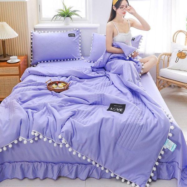 comforters & sets quilt cotton patchwork blanket summer with little white pompons foldable sofa cushion body bedroom decoration
comforters & sets quilt cotton patchwork blanket summer with little white pompons foldable sofa cushion body bedroom decoration