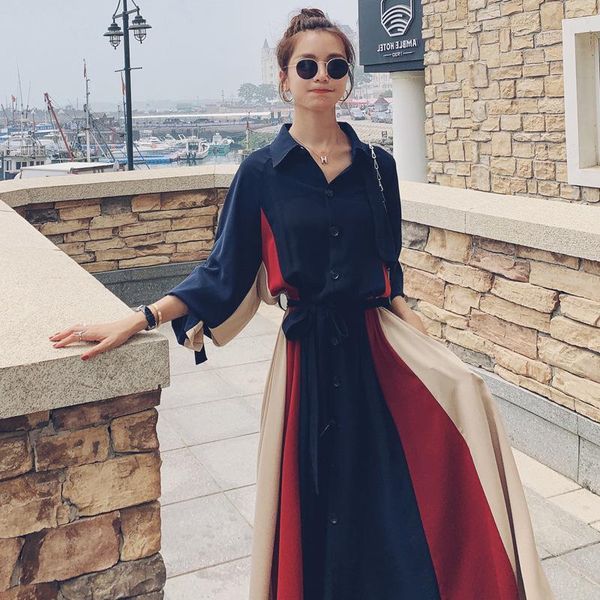 casual dresses fashion women's dress long sleeve female vintage elegant high waist ladies clothing ol commuting w70118, Black;gray
casual dresses fashion women's dress long sleeve female vintage elegant high waist ladies clothing ol commuting w70118, Black;gray