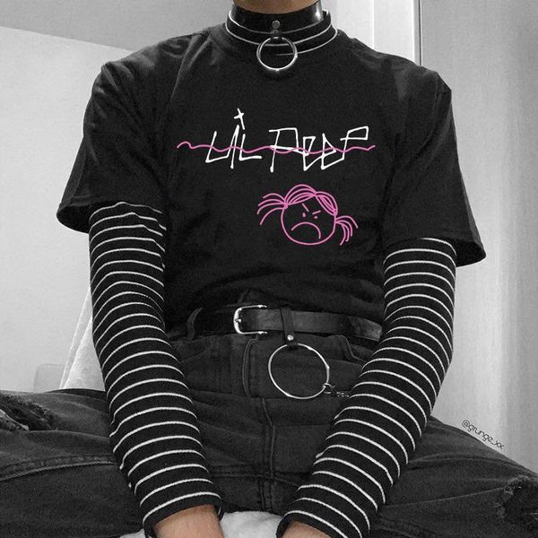 rapper lil peep casual hip women hop short sleeve loose s 2xl harajuku tees punk summer goth letter cartoon, White
rapper lil peep casual hip women hop short sleeve loose s 2xl harajuku tees punk summer goth letter cartoon, White