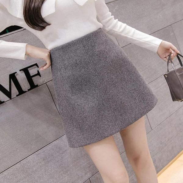 skirts 2021 autumn winter women woolen skirt fashion high waist mini female casual a-line sk231, Black
skirts 2021 autumn winter women woolen skirt fashion high waist mini female casual a-line sk231, Black