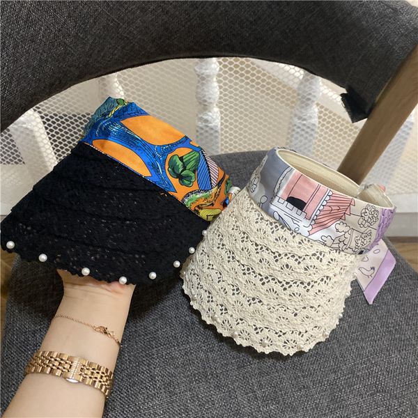 women's summer pearl lace empty version simple silk scarf bandage no outing hair hoop hat, Yellow
women's summer pearl lace empty version simple silk scarf bandage no outing hair hoop hat, Yellow