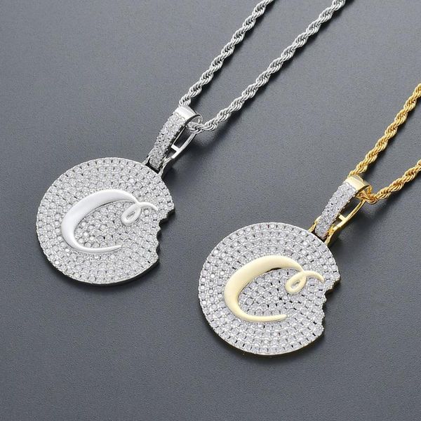 pendant necklaces hip hop personality biscuit alphabet necklace copper inlaid zircon wholesale, Silver
pendant necklaces hip hop personality biscuit alphabet necklace copper inlaid zircon wholesale, Silver