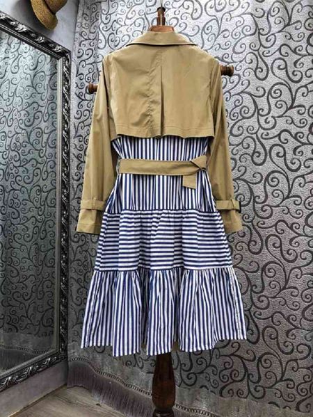dresses trench autumn winter coats women blue striped print patchwork long sleeve casual overcoats female, Black;gray
dresses trench autumn winter coats women blue striped print patchwork long sleeve casual overcoats female, Black;gray