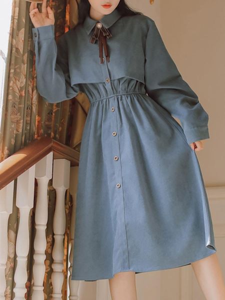 casual dresses long sleeve french vintage dress shirt women 2021 autumn winter female clothing student preppy style bow black midi, Black;gray
casual dresses long sleeve french vintage dress shirt women 2021 autumn winter female clothing student preppy style bow black midi, Black;gray