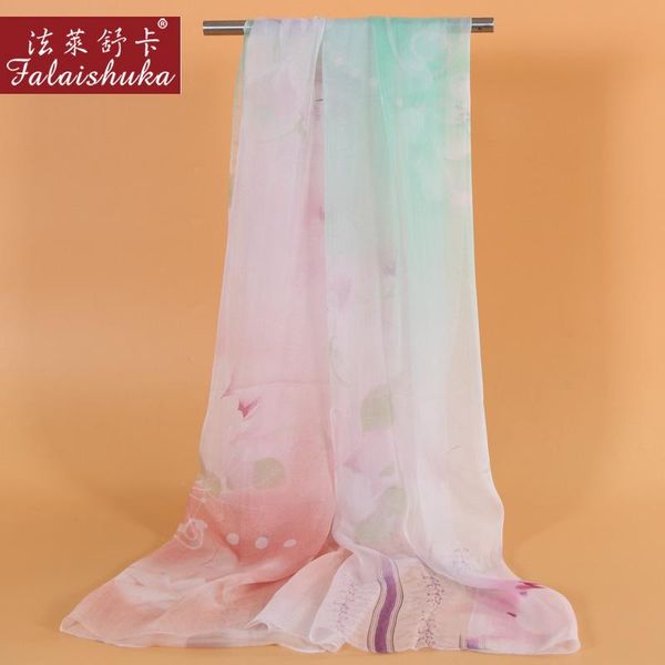 scarves spring woman silk scarf fashion printed 100% long shawl high-grade female gift fw316, Blue;gray
scarves spring woman silk scarf fashion printed 100% long shawl high-grade female gift fw316, Blue;gray