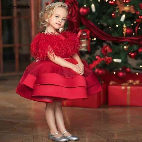 baby little princess gown feather infant 1 year birthday christmas party dress kids clothes 210329, Red;yellow
baby little princess gown feather infant 1 year birthday christmas party dress kids clothes 210329, Red;yellow