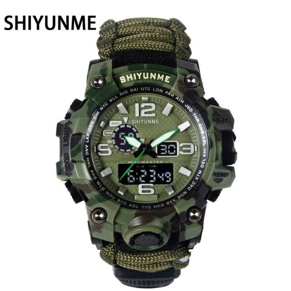wristwatches men camouflage military watch 50m waterproof wristwatch led quartz clock outdoor sport compass thermometer emergency, Slivery;brown
wristwatches men camouflage military watch 50m waterproof wristwatch led quartz clock outdoor sport compass thermometer emergency, Slivery;brown