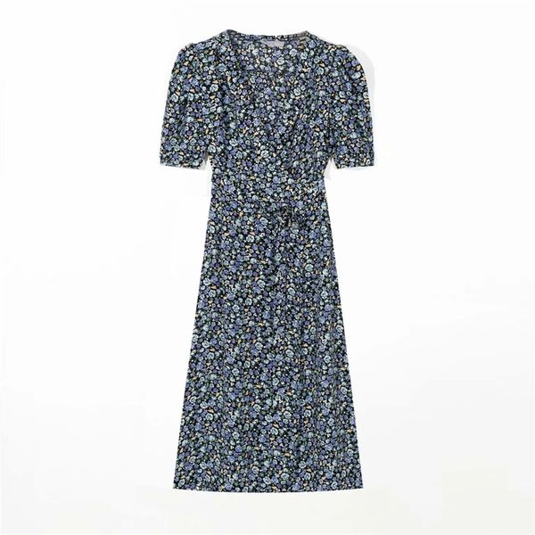 short sleeve wrap midi dress france blue rose tree print women chic summer dress shawl collar cover split vestidos 210520, Black;gray
short sleeve wrap midi dress france blue rose tree print women chic summer dress shawl collar cover split vestidos 210520, Black;gray