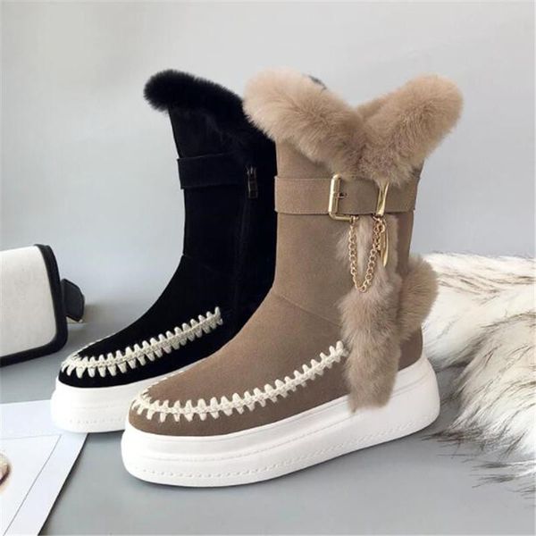 boots winter fur trim embellished snow female flat platform warm ankle long shoes women, Black
boots winter fur trim embellished snow female flat platform warm ankle long shoes women, Black