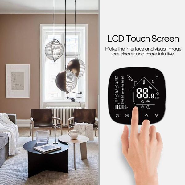 smart home control wireless thermostat switch wifi thermostatic floor temperature controls digital touch screen for water gas boiler heating
smart home control wireless thermostat switch wifi thermostatic floor temperature controls digital touch screen for water gas boiler heating