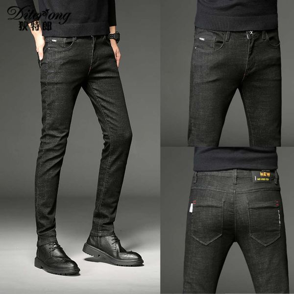 men's jeans winter black casual slim fit versatile small foot youth pants c4eg, Blue
men's jeans winter black casual slim fit versatile small foot youth pants c4eg, Blue