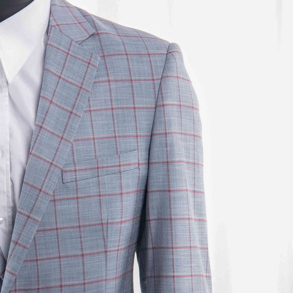 men's suits & blazers grey plaid suit men custom made slim fit checker two-piece casual for dark red checkered costume sur mesure, White;black
men's suits & blazers grey plaid suit men custom made slim fit checker two-piece casual for dark red checkered costume sur mesure, White;black