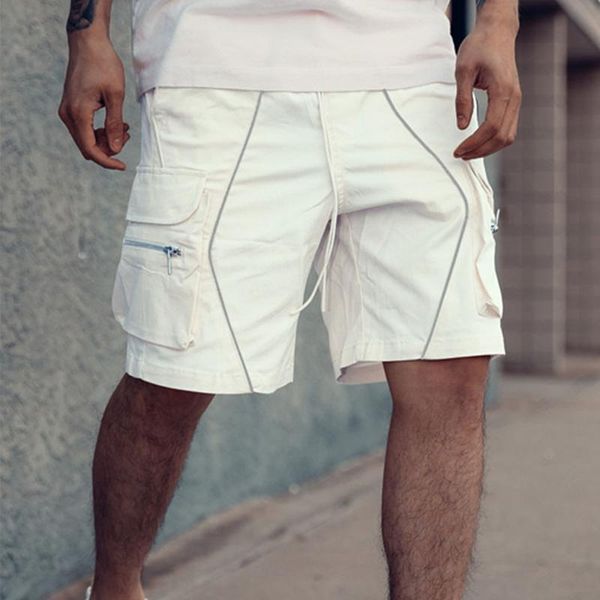 men's shorts fashion pockets cargo men casual sports loose drawstring midi waist summer mens clothing harajuku 2021, White;black
men's shorts fashion pockets cargo men casual sports loose drawstring midi waist summer mens clothing harajuku 2021, White;black