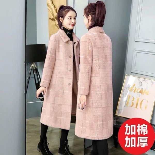 mink velvet coat women's long season thickened and thin wool imitation gold & blends, Black
mink velvet coat women's long season thickened and thin wool imitation gold & blends, Black