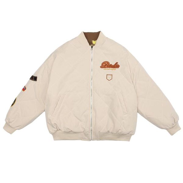 men's jackets winter puffer parka men oversized letter embroidery hip hop streetwear harajuku outwear thick bomber retro baseball jacke, Black;brown
men's jackets winter puffer parka men oversized letter embroidery hip hop streetwear harajuku outwear thick bomber retro baseball jacke, Black;brown