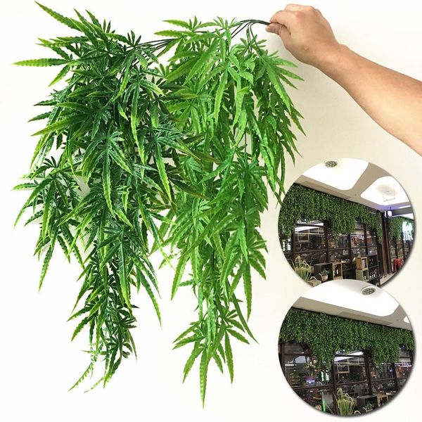 decorative flowers & wreaths artificial plant vines wall hanging simulation rattan leaves branches green ivy leaf home wedding decoration pl
decorative flowers & wreaths artificial plant vines wall hanging simulation rattan leaves branches green ivy leaf home wedding decoration pl