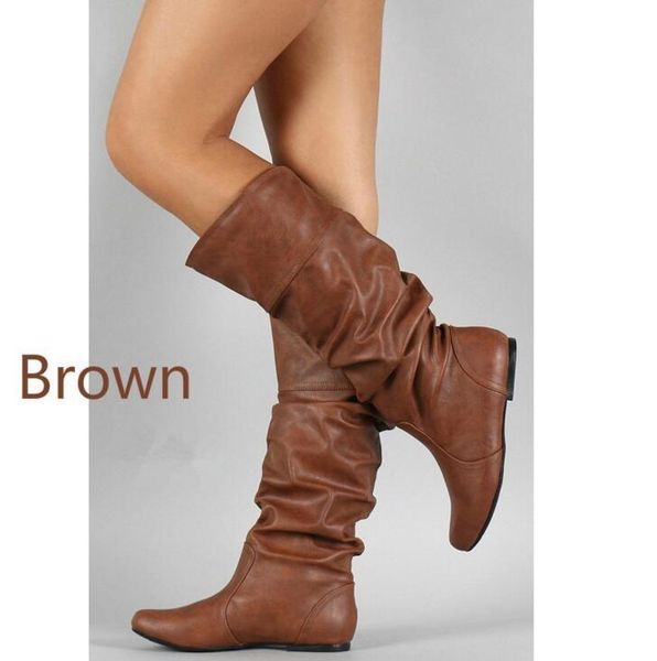 boots 2021 fashion women autumn winter temperament ladies round head long female casual, Black
boots 2021 fashion women autumn winter temperament ladies round head long female casual, Black