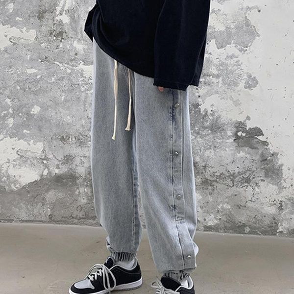 men's jeans spring autumn loose straight leg casual trousers men breasted button baggy wide-leg denim pants #t3g, Blue
men's jeans spring autumn loose straight leg casual trousers men breasted button baggy wide-leg denim pants #t3g, Blue