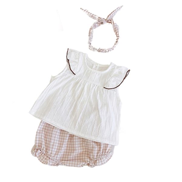 baby cotton boy girl flying sleeve coat plaid sling and headdress three-piece children's jumpsuit 210417, Blue
baby cotton boy girl flying sleeve coat plaid sling and headdress three-piece children's jumpsuit 210417, Blue