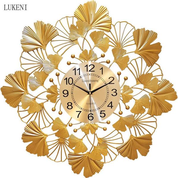 wall clocks american metal clock living room decoration creative golden ginkgo leaf atmosphere fashion european luxury watch
wall clocks american metal clock living room decoration creative golden ginkgo leaf atmosphere fashion european luxury watch