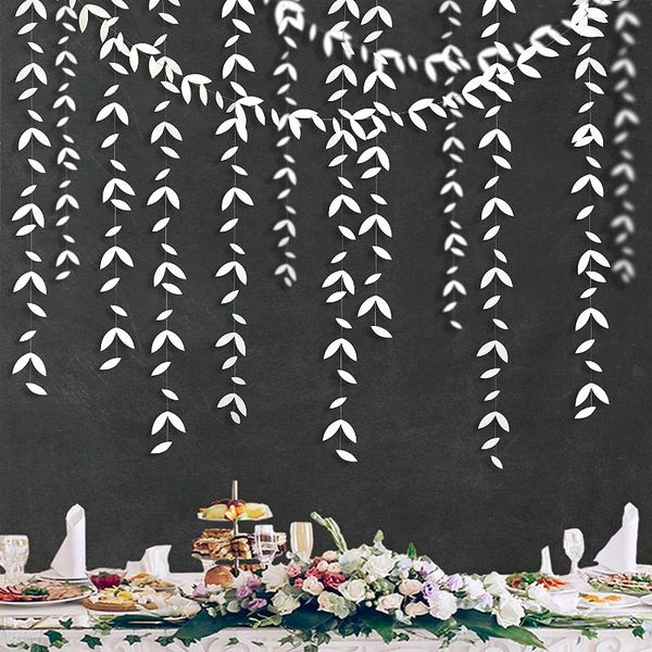 party decoration 13ft white decorations paper leaf garlands hanging leaves streamer banner for wedding bridal shower bachelorette supplies
party decoration 13ft white decorations paper leaf garlands hanging leaves streamer banner for wedding bridal shower bachelorette supplies