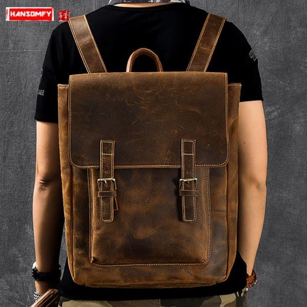 backpack genuine leather men's male lapbag travel backpacks retro british wind crazy horse cow men
backpack genuine leather men's male lapbag travel backpacks retro british wind crazy horse cow men