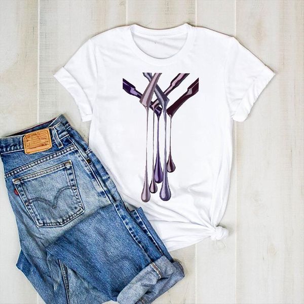 print 3d make up womens t shirt cute fashion paint graphic clothes tee female clothing, White
print 3d make up womens t shirt cute fashion paint graphic clothes tee female clothing, White