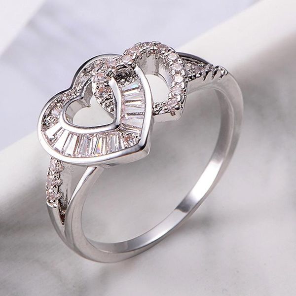 wedding rings heart to heart, love - shaped engagement ring, women, wedding, fashion jewelry accessories wholesale, Slivery;golden
wedding rings heart to heart, love - shaped engagement ring, women, wedding, fashion jewelry accessories wholesale, Slivery;golden
