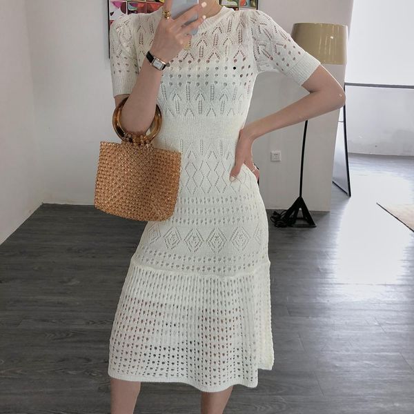 casual dresses new women hollow out knitted summer short sleeve sweater long chic elegant midi bodycon mermaid rypb, Black;gray
casual dresses new women hollow out knitted summer short sleeve sweater long chic elegant midi bodycon mermaid rypb, Black;gray