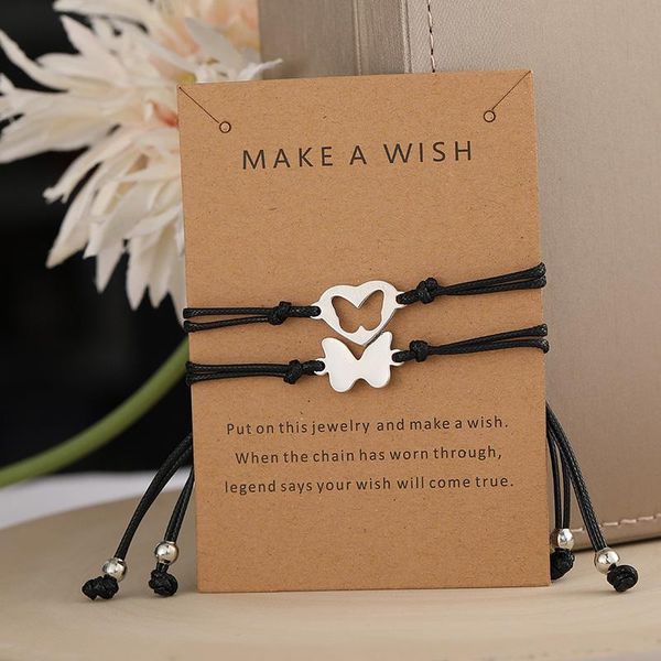 charm bracelets bracelet for couple friendship hollow butterfly pendant rope chain bangle women men lucky jewelry, Golden;silver
charm bracelets bracelet for couple friendship hollow butterfly pendant rope chain bangle women men lucky jewelry, Golden;silver