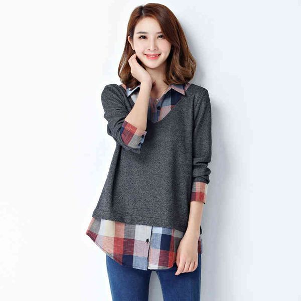 Tunic Womens Plus Size Clothes Long Sleeve Fashion Woman Blouses 2021 Kimono Lady Blouse Shirt Women Plaid Patchwork Collar Top, White
Tunic Womens Plus Size Clothes Long Sleeve Fashion Woman Blouses 2021 Kimono Lady Blouse Shirt Women Plaid Patchwork Collar Top, White