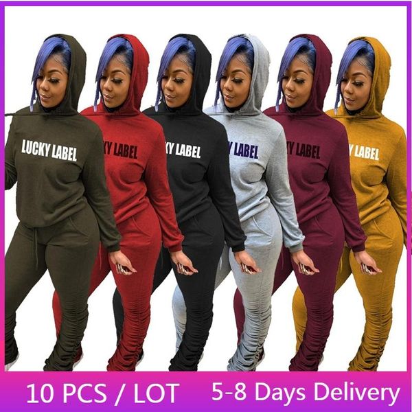women's two piece pants bulk items wholesale lots lucky label fall tracksuit women winter sweatsuits plus size clothing hoodies stacked, White
women's two piece pants bulk items wholesale lots lucky label fall tracksuit women winter sweatsuits plus size clothing hoodies stacked, White